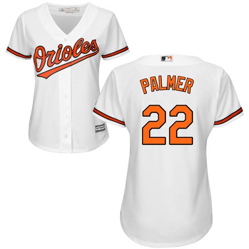Orioles #22 Jim Palmer White Home Women's Stitched MLB Jersey - Click Image to Close